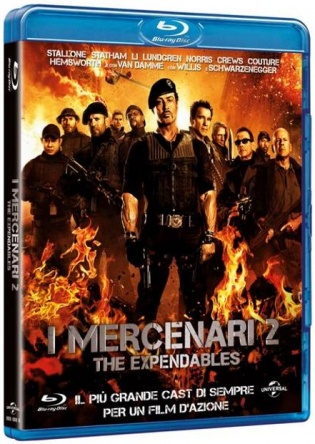 Locandina italiana DVD e BLU RAY I mercenari 3 - The Expendables 